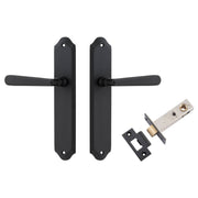 Copenhagen Lever Shouldered Backplate Passage Kit Matt Black