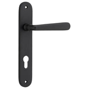 Copenhagen Lever Oval Backplate Matt Black