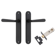 Copenhagen Lever Oval Backplate Passage Kit Matt Black