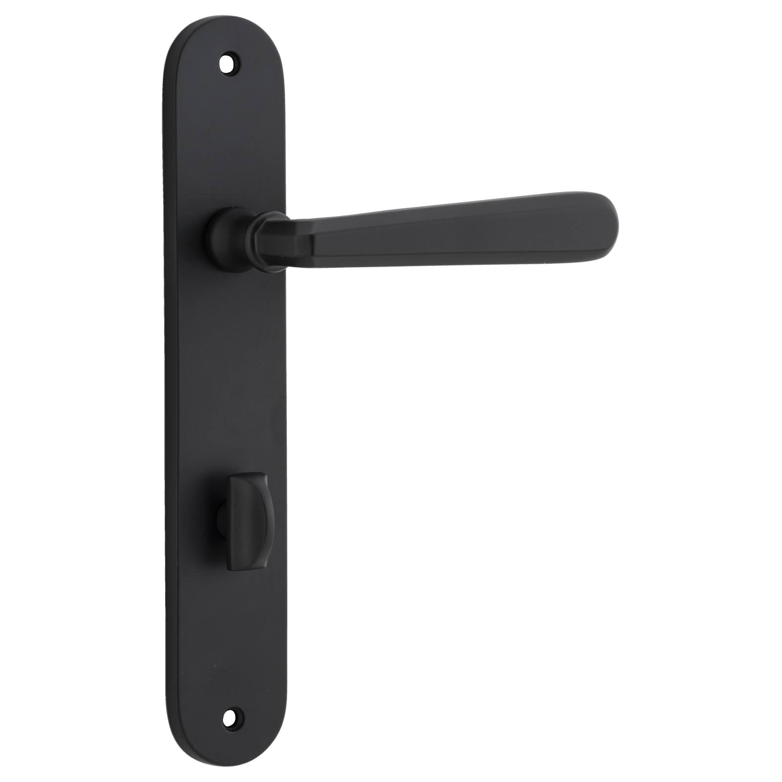 Copenhagen Lever Oval Backplate Matt Black