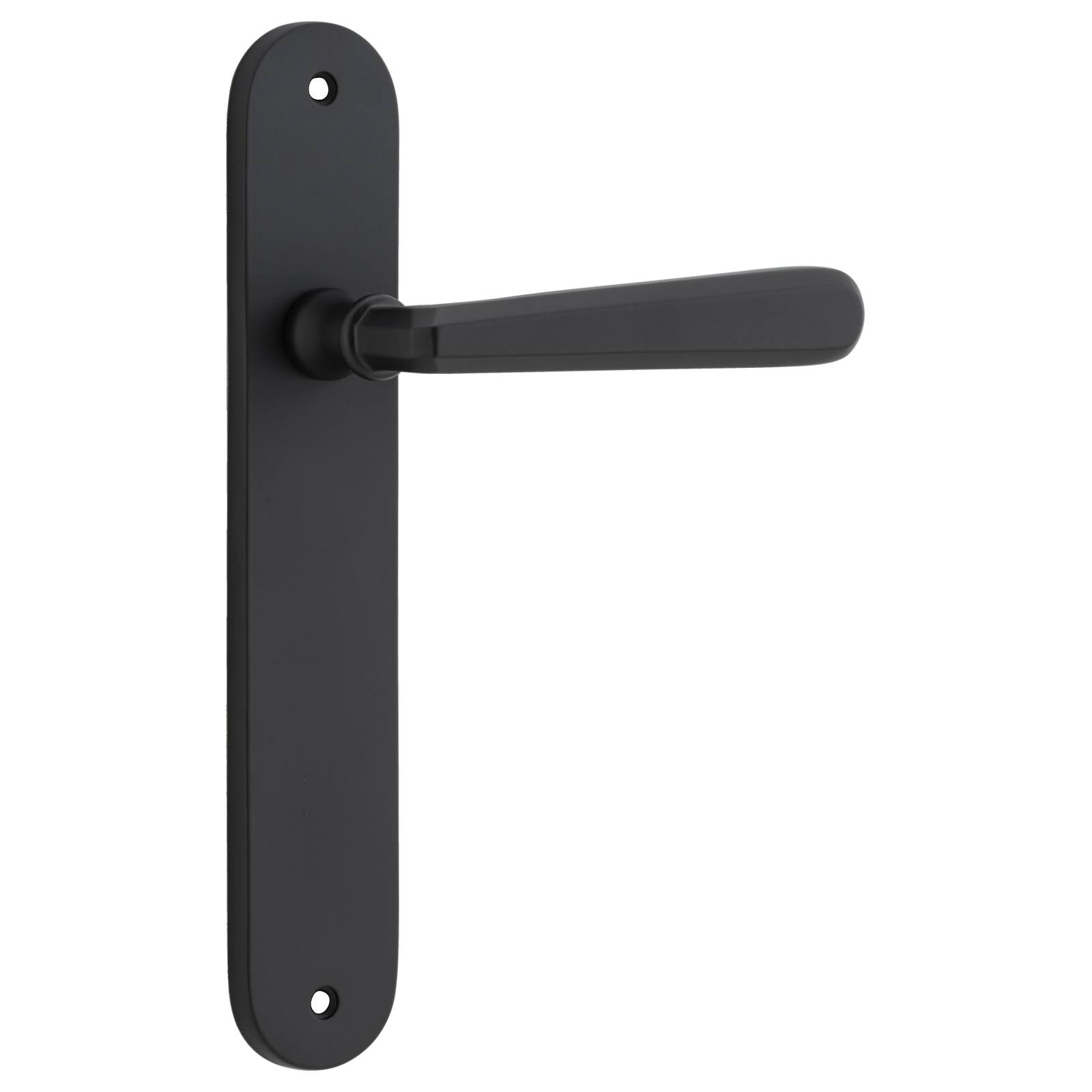 Copenhagen Lever Oval Backplate Matt Black