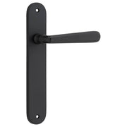 Copenhagen Lever Oval Backplate Matt Black