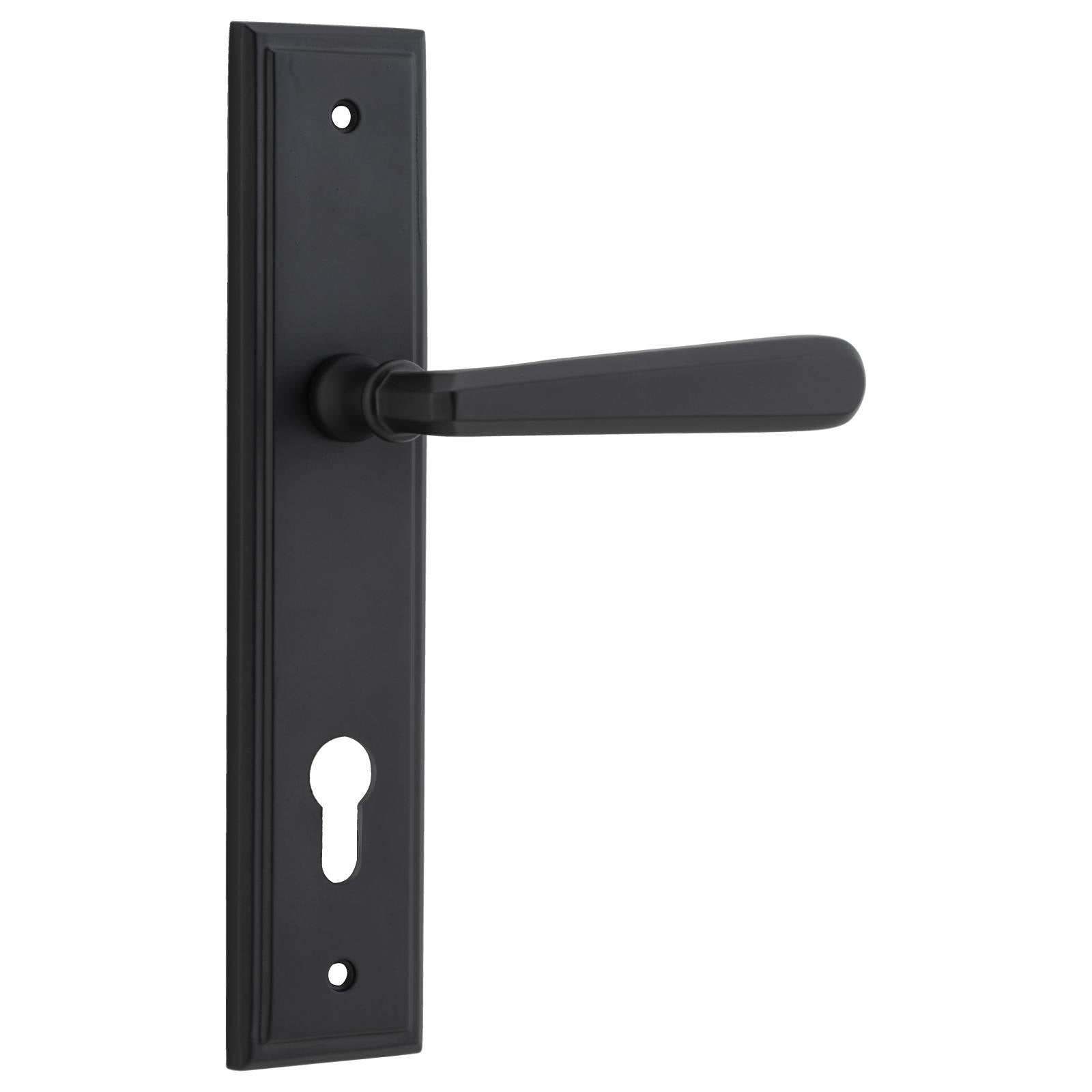 Copenhagen Lever Stepped Backplate Matt Black