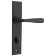 Copenhagen Lever Matt Black Chamfered Backplate