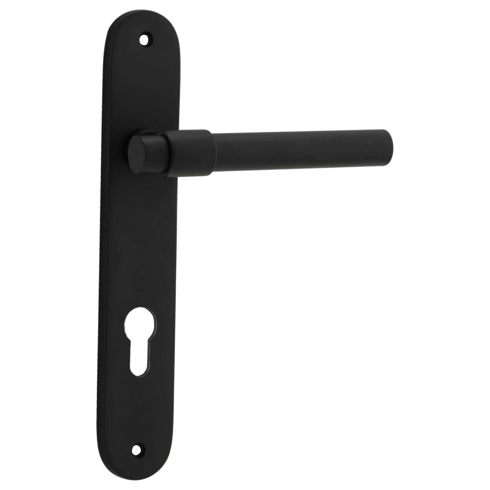 Helsinki Lever Oval Backplate Matt Black