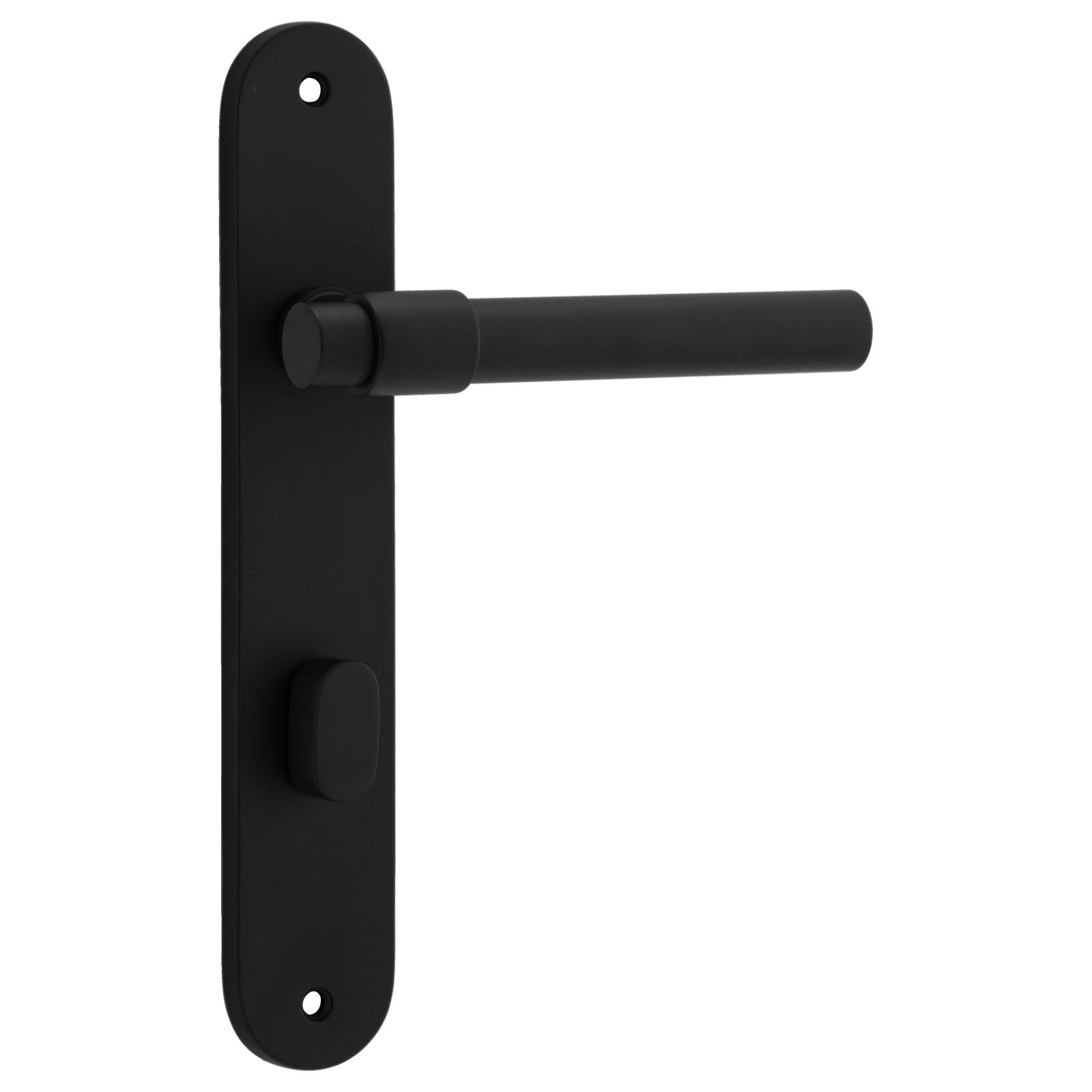 Helsinki Lever Oval Backplate Matt Black