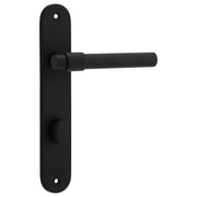 Helsinki Lever Oval Backplate Matt Black