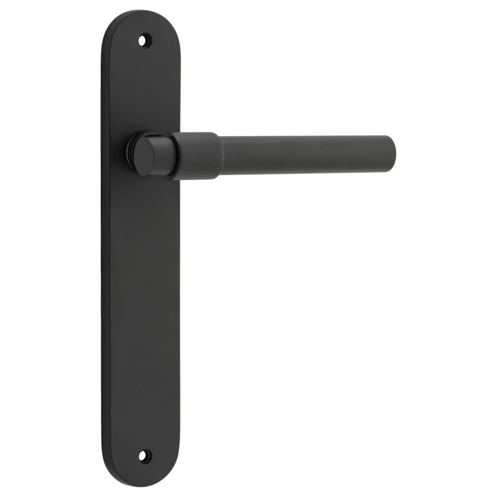 Helsinki Lever Oval Backplate Matt Black
