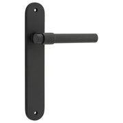 Helsinki Lever Oval Backplate Matt Black