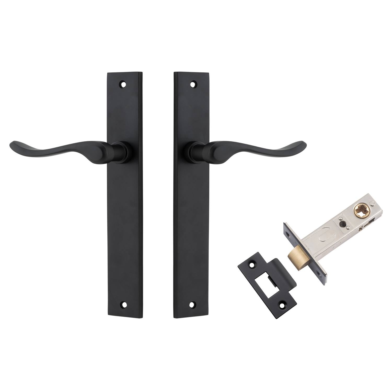 Stirling Lever Rectangular Backplate Passage Kit Matt Black