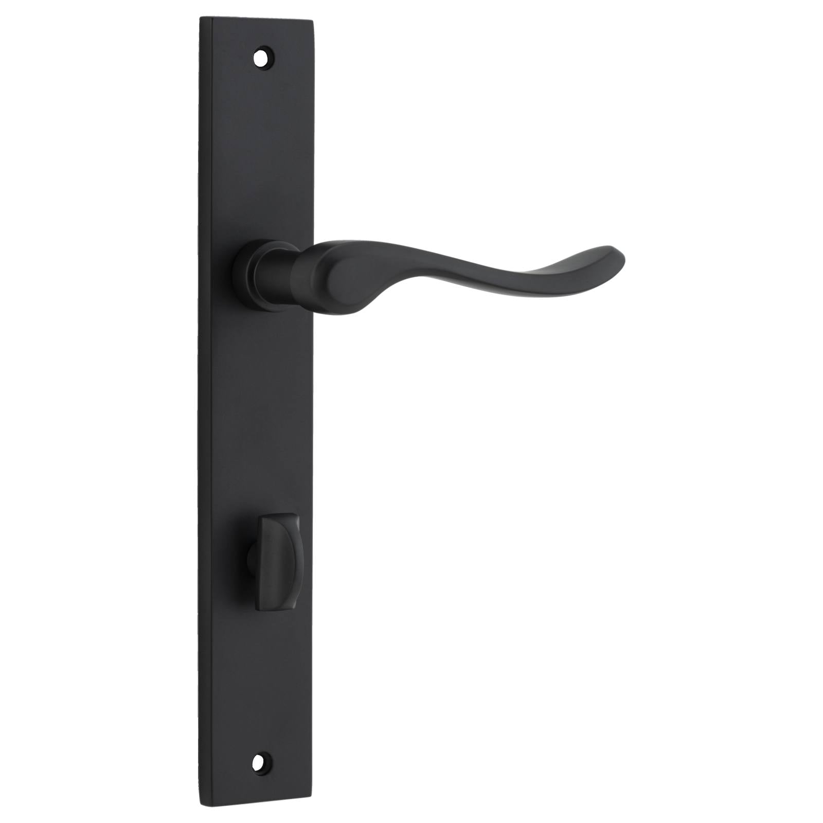 Stirling Lever Rectangular Backplate Matt Black