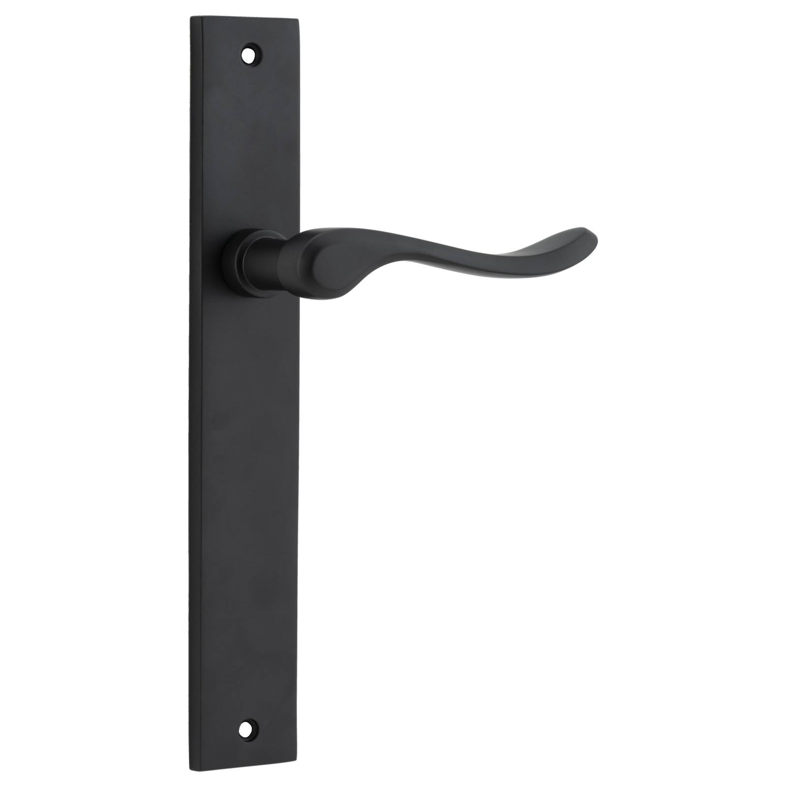 Stirling Lever Rectangular Backplate Matt Black