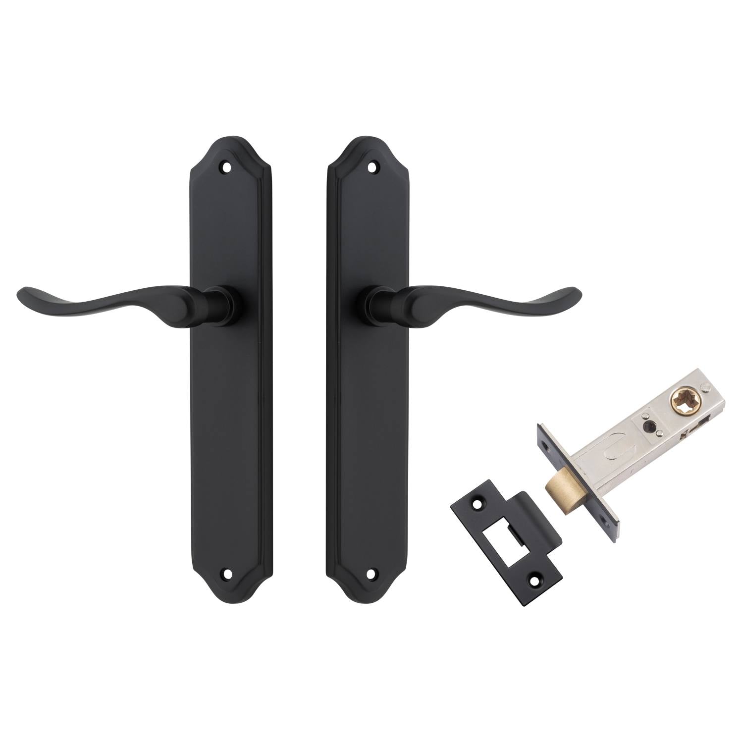 Stirling Lever Shouldered Backplate Passage Kit Matt Black