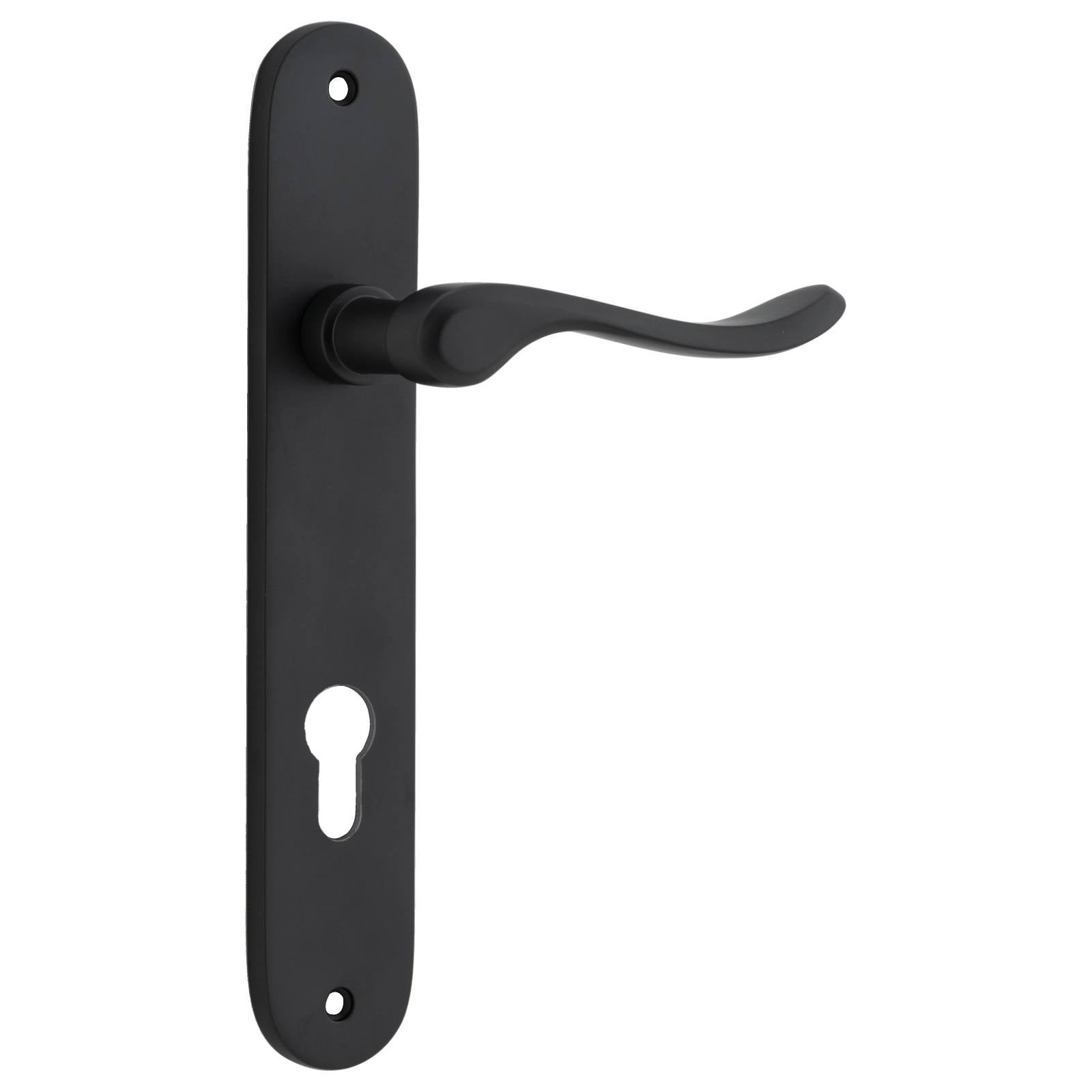 Stirling Lever Oval Backplate Matt Black