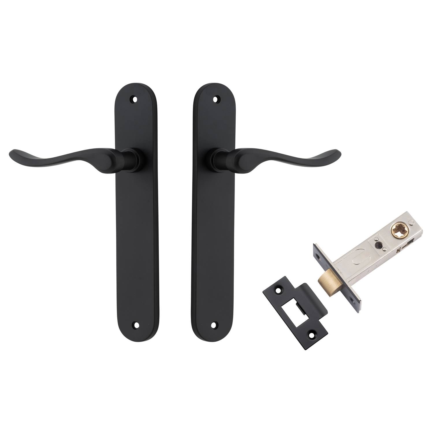 Stirling Lever Oval Backplate Passage Kit Matt Black