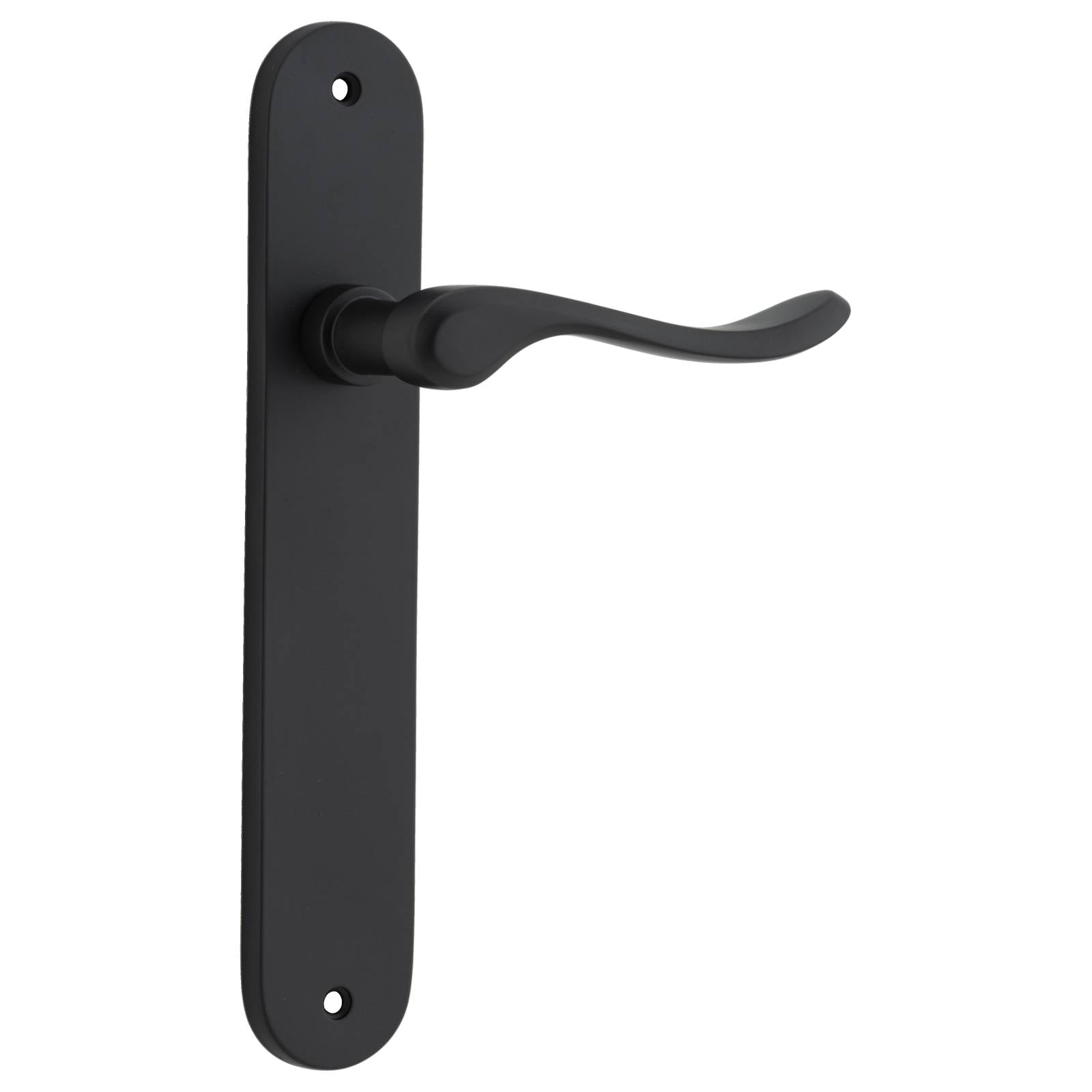 Stirling Lever Oval Backplate Matt Black