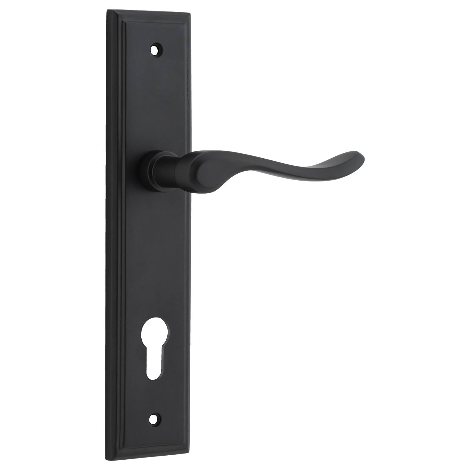 Stirling Lever Stepped Backplate Matt Black