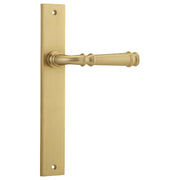 Verona Lever Rectangular Backplate Brushed Brass