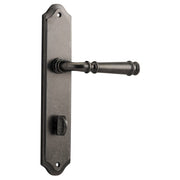 Verona Lever Shouldered Backplate Distressed Nickel