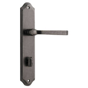 Annecy Lever Shouldered Backplate Distressed Nickel