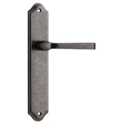 Annecy Lever Shouldered Backplate Distressed Nickel