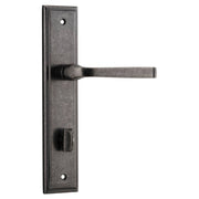 Annecy Lever Stepped Backplate Distressed Nickel