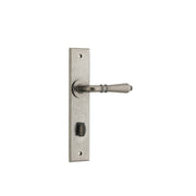 Sarlat Lever Distressed Nickel Chamfered Backplate