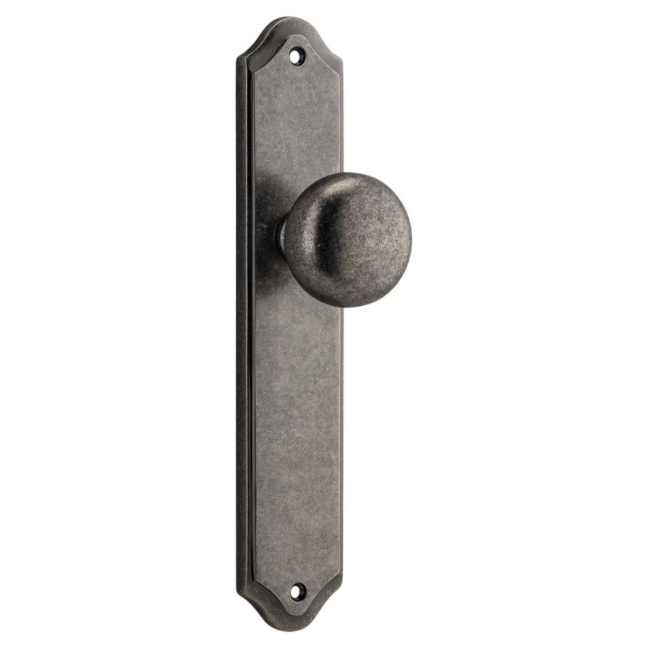 Cambridge Knob Shouldered Backplate Distressed Nickel