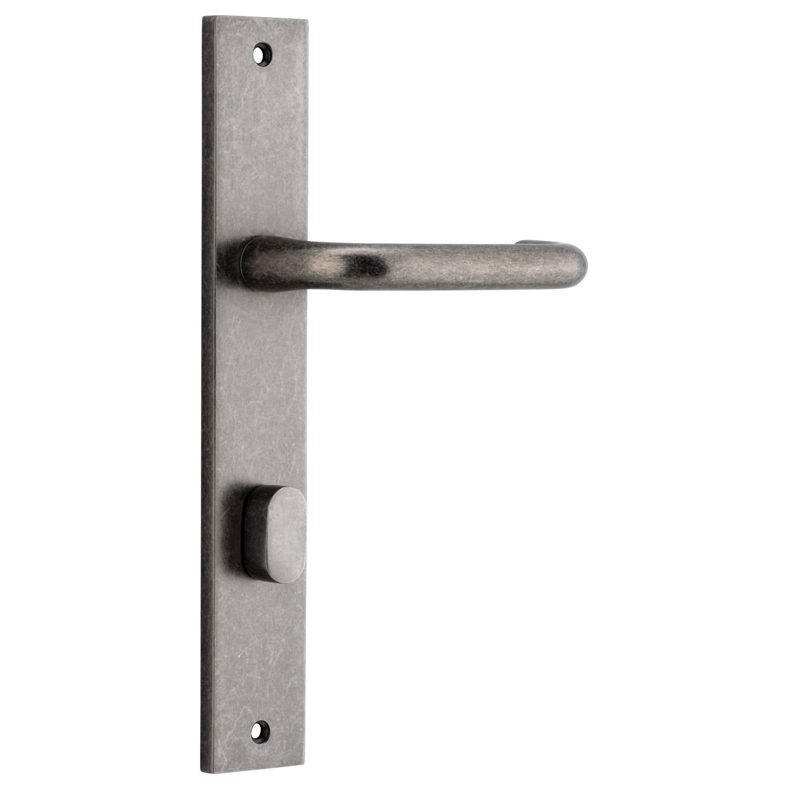 Oslo Lever Rectangular Backplate Distressed Nickel