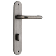 Oslo Lever Oval Backplate Distressed Nickel