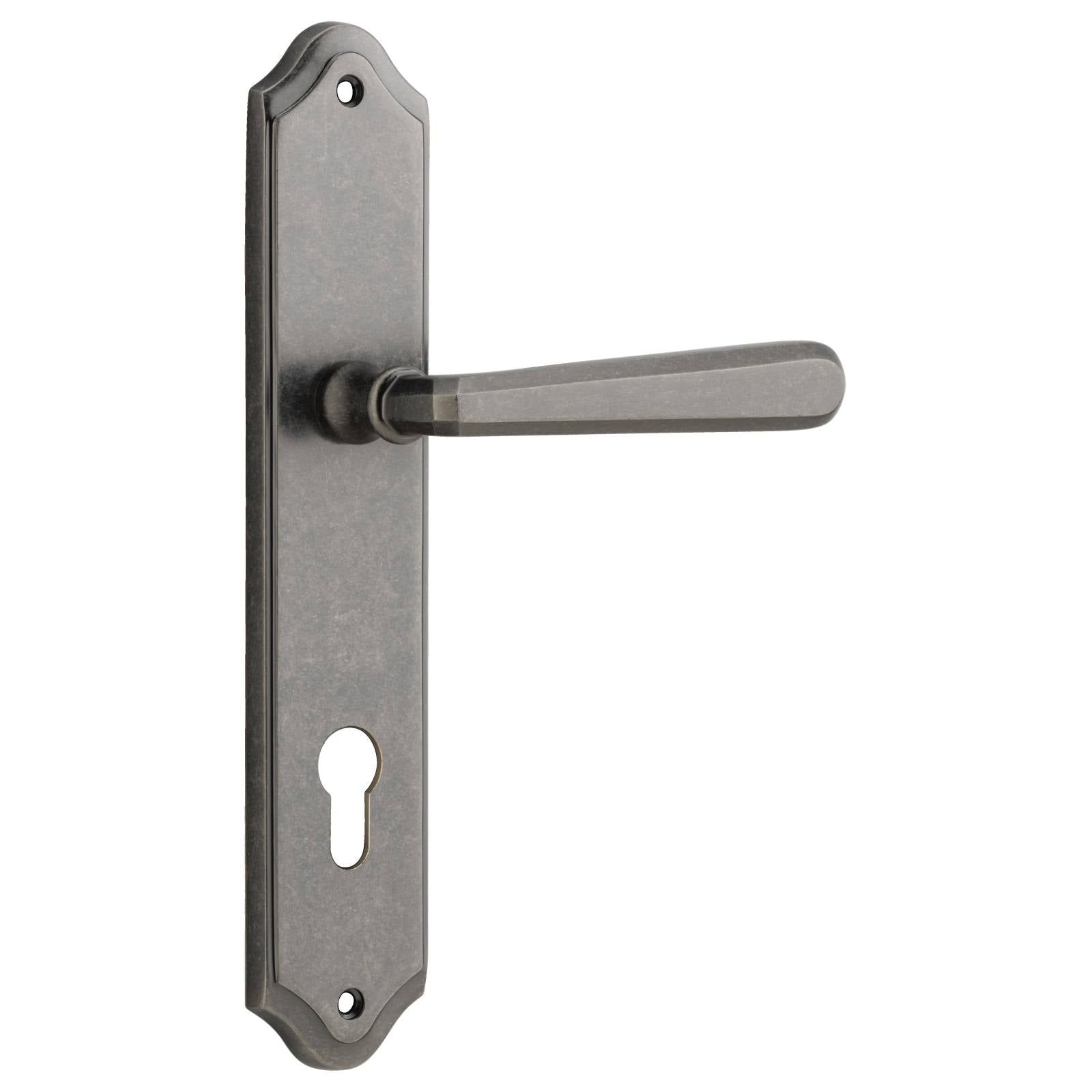 Copenhagen Lever Shouldered Backplate Distressed Nickel