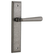 Copenhagen Lever Stepped Backplate Distressed Nickel