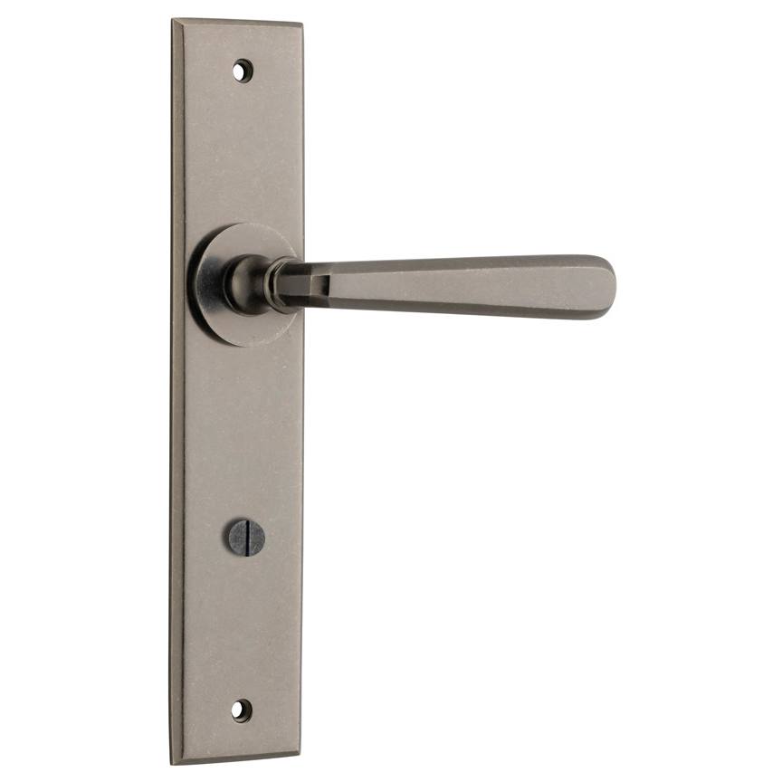 Copenhagen Lever Distressed Nickel Chamfered Backplate