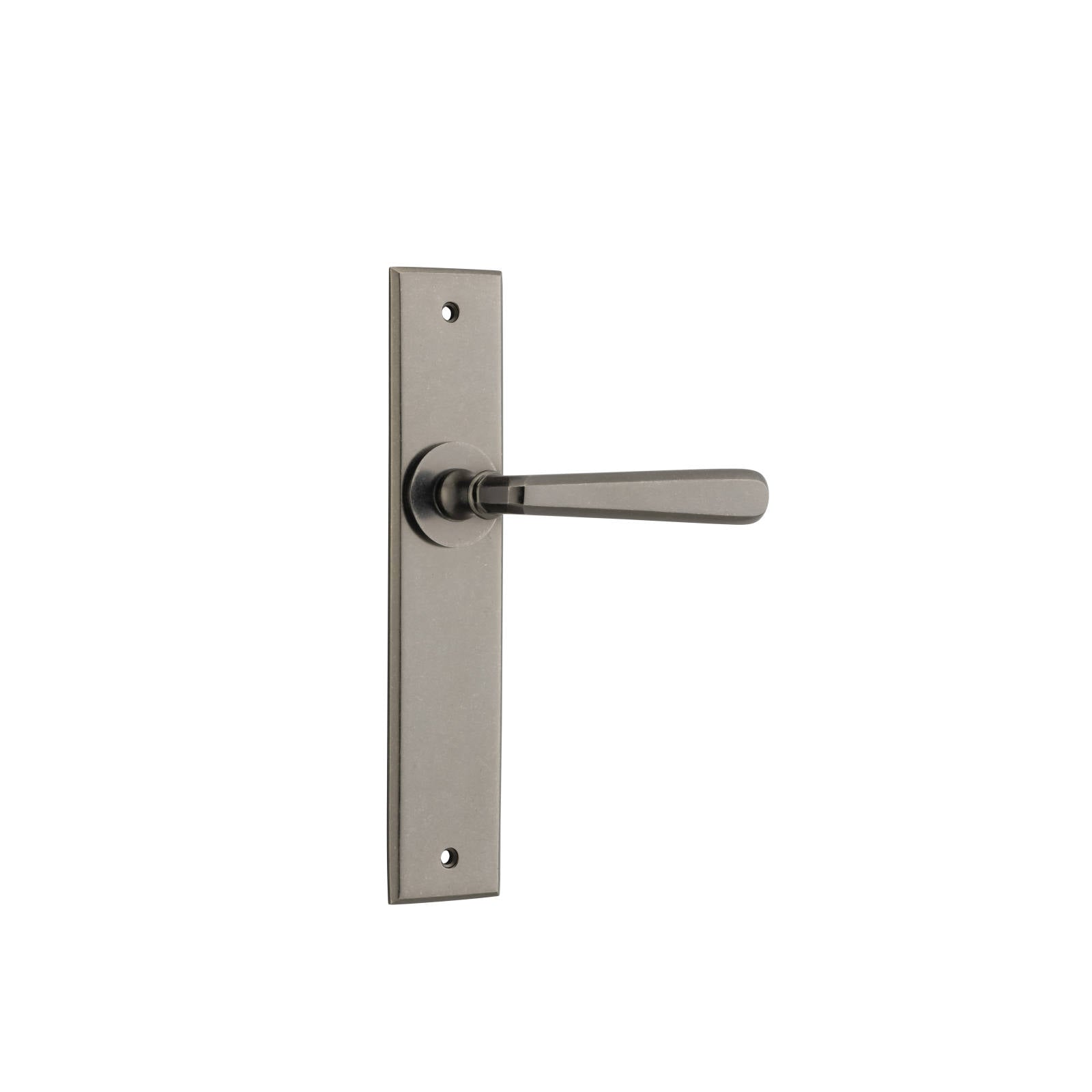 Copenhagen Lever Distressed Nickel Chamfered Backplate