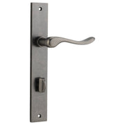 Stirling Lever Rectangular Backplate Distressed Nickel
