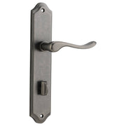 Stirling Lever Shouldered Backplate Distressed Nickel