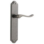 Stirling Lever Shouldered Backplate Distressed Nickel