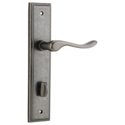 Stirling Lever Stepped Backplate Distressed Nickel