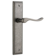 Stirling Lever Stepped Backplate Distressed Nickel