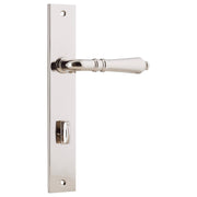 Sarlat Rectangular 85mm Privacy Lever Set, PN