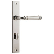 Verona Lever Rectangular Backplate Polished Nickel