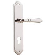 Sarlat Shouldered 85mm Euro Lever Set, Pol. Nickel
