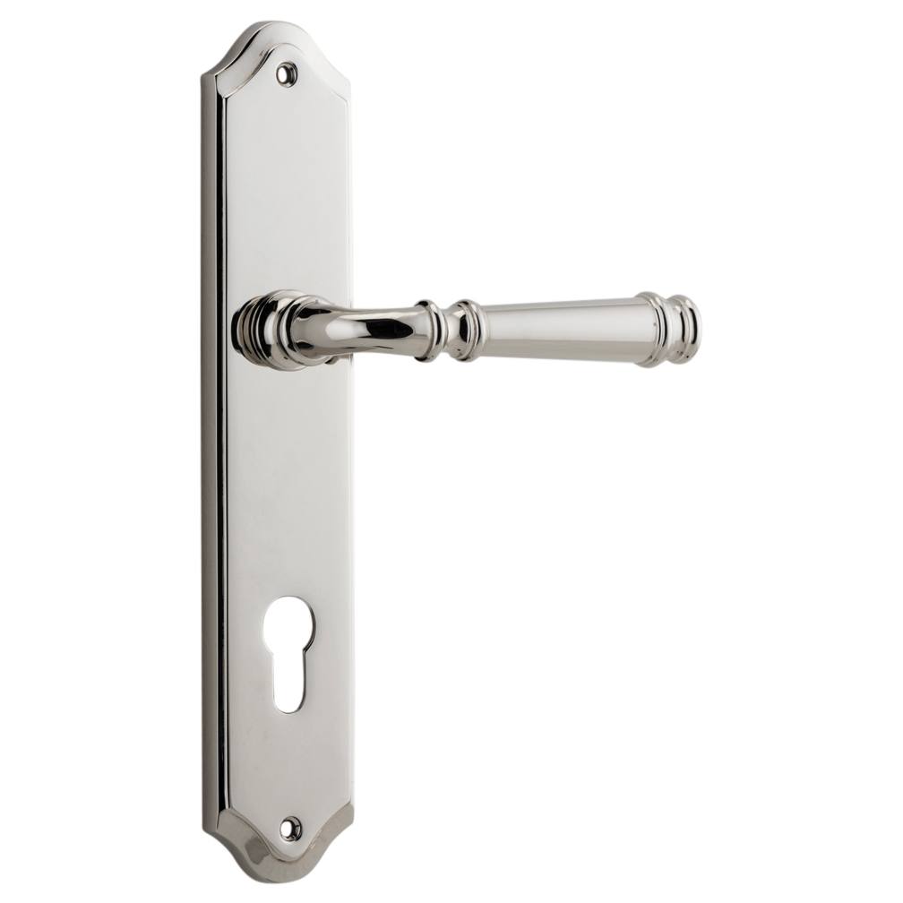 Verona Lever Shouldered Backplate Polished Nickel
