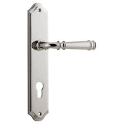 Verona Lever Shouldered Backplate Polished Nickel