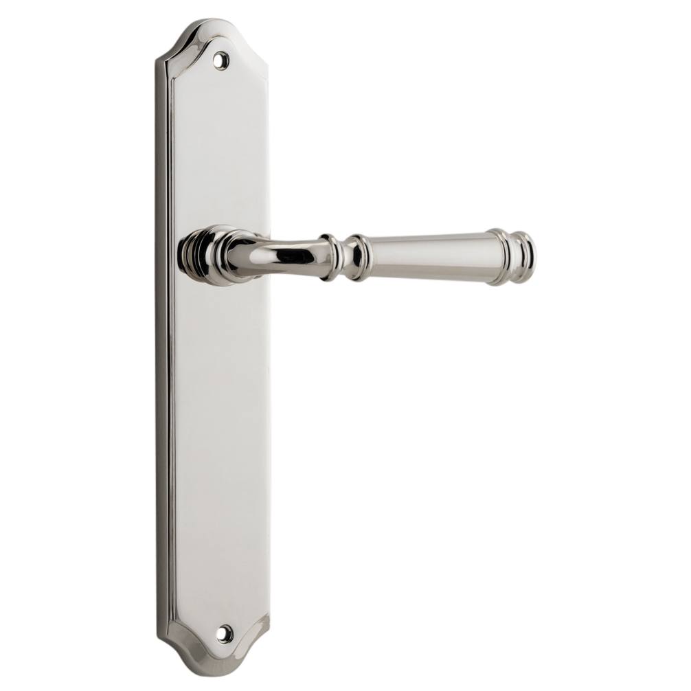 Verona Lever Shouldered Backplate Polished Nickel