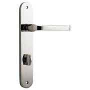 Annecy Lever Oval Backplate Polished Nickel