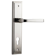 Annecy Lever Stepped Backplate Polished Nickel