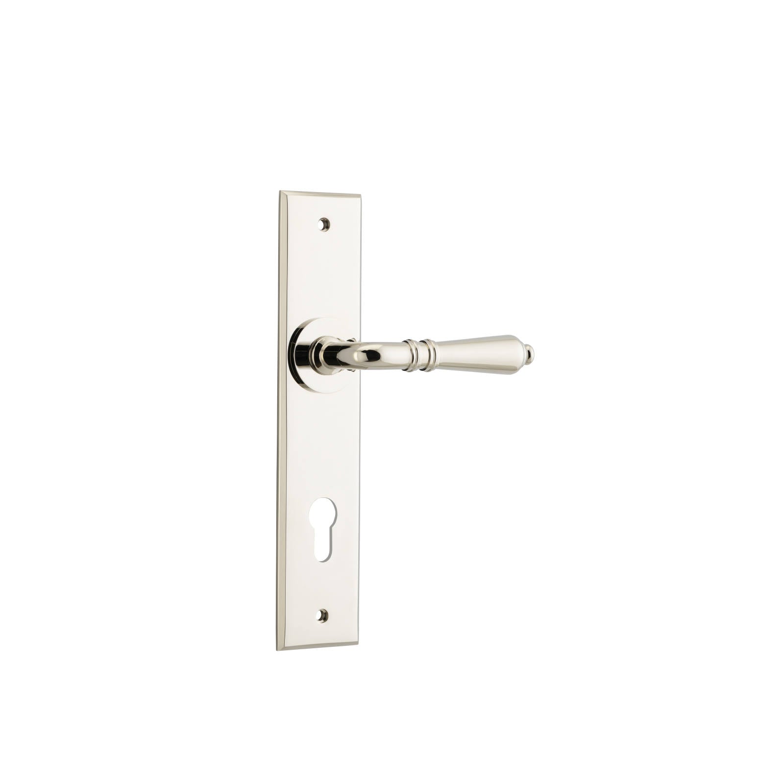 Sarlat Lever Polished Nickel Chamfered Backplate