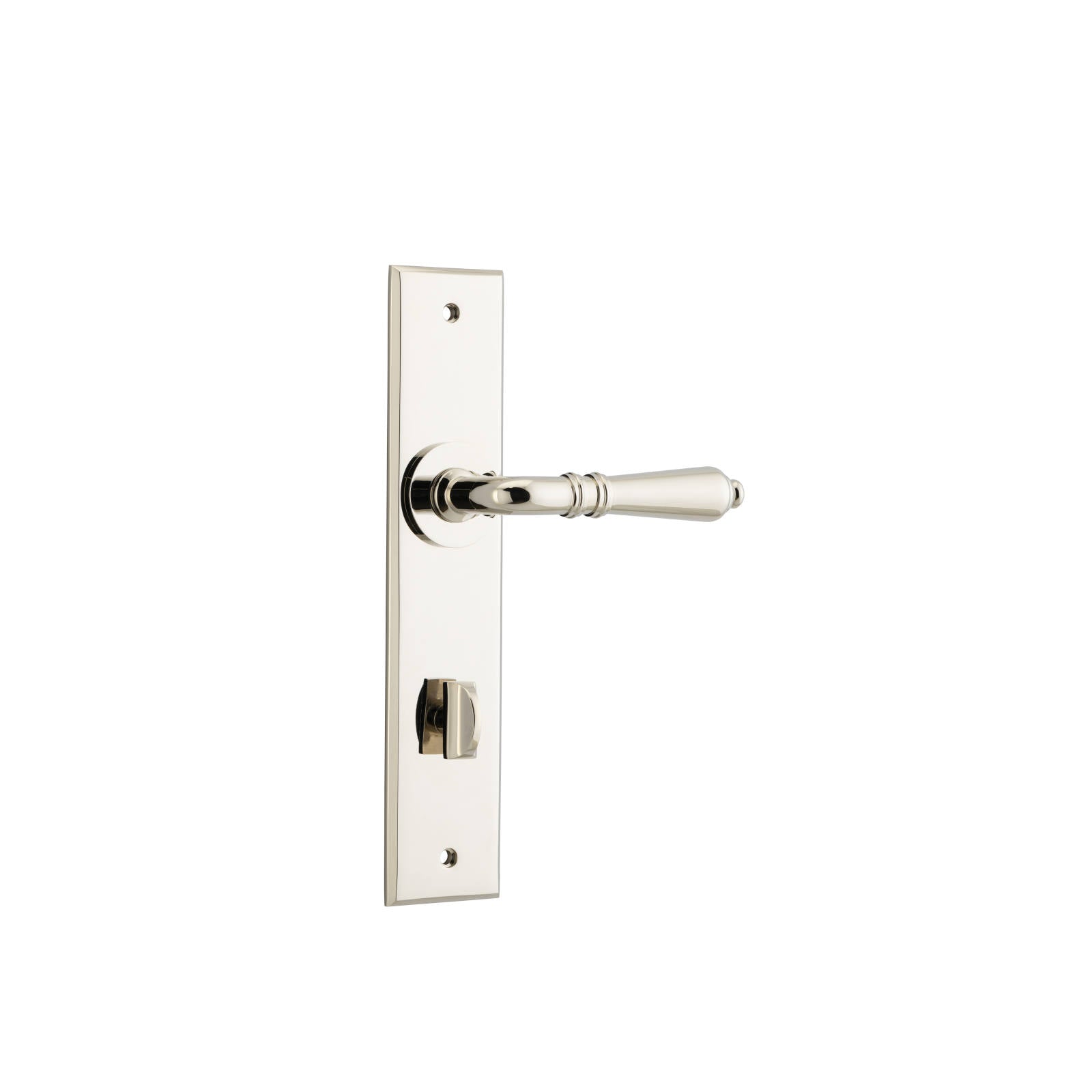 Sarlat Lever Polished Nickel Chamfered Backplate