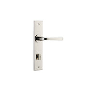 Annecy Lever Chamfered Backplate Polished Nickel